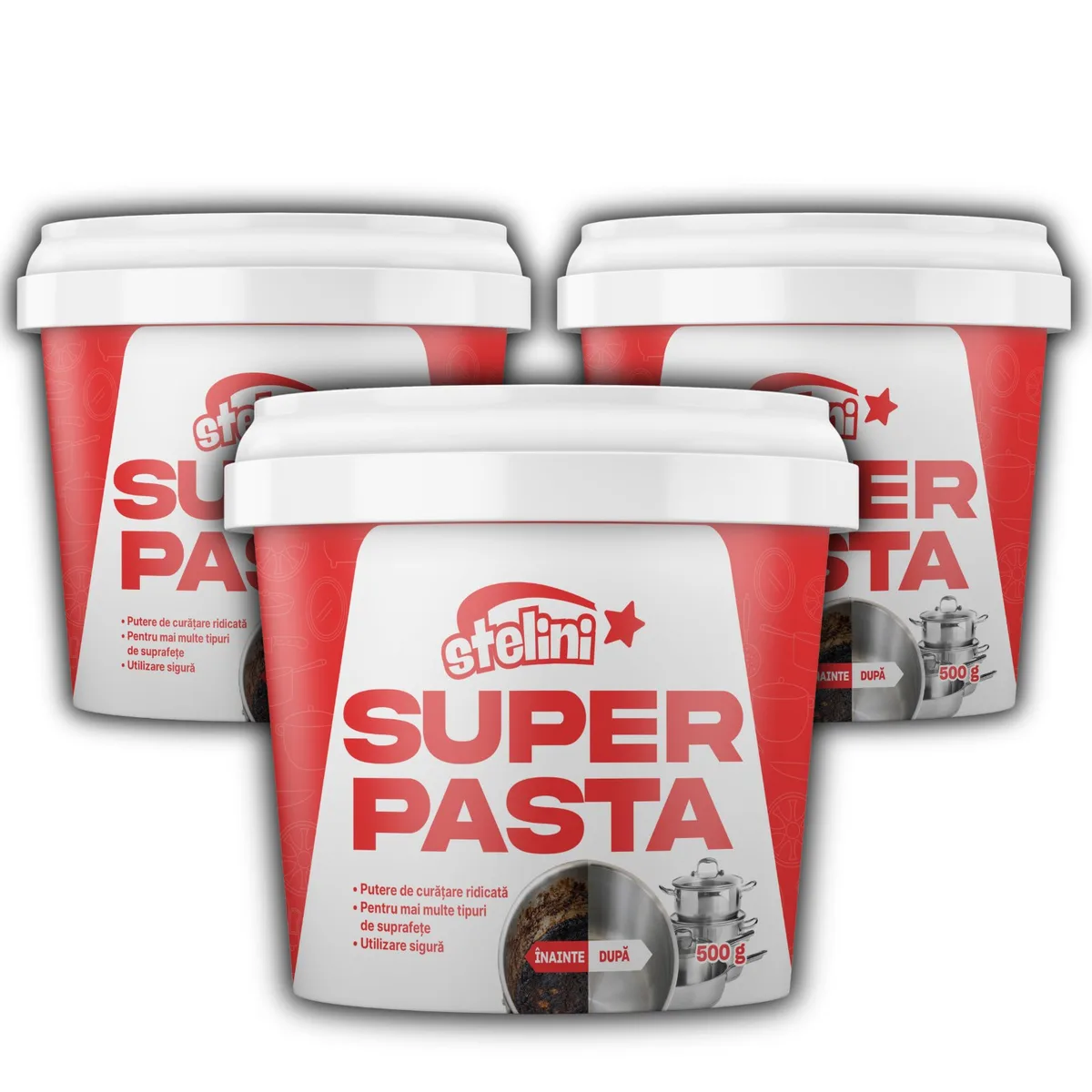 3X Super Pasta Stelini MEGA PACHET